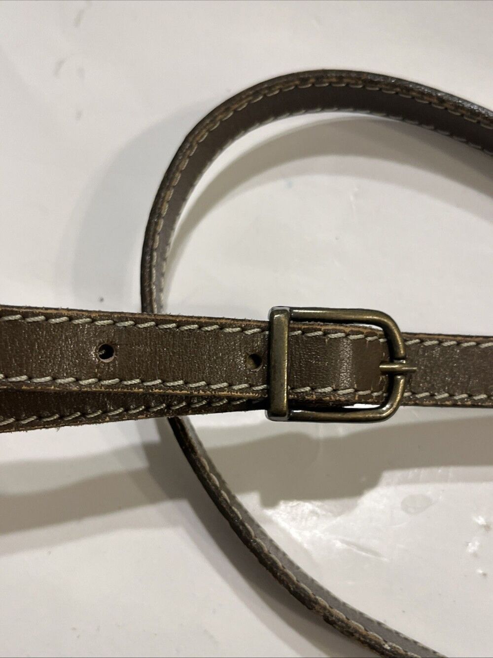 VGUC Vtg PIERRE BALMAIN Brown Monogram Zig Zag Crossbody Saddle Purse - Picture 6 of 14